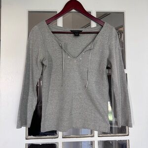 Vintage Y2K Abercrombie & Fitch Gray Long sleeve Top